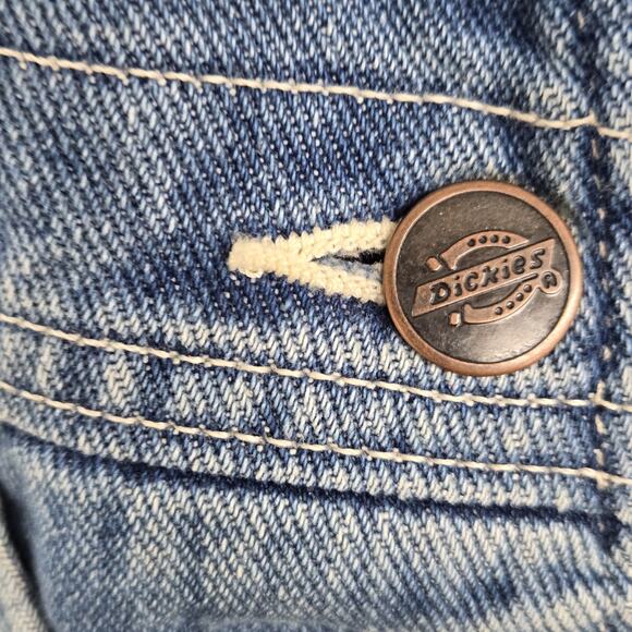 Dickies Bib Overalls Men's Size 36 X 34 Jean Denim Medium Wash Workwear - Picture 8 of 16